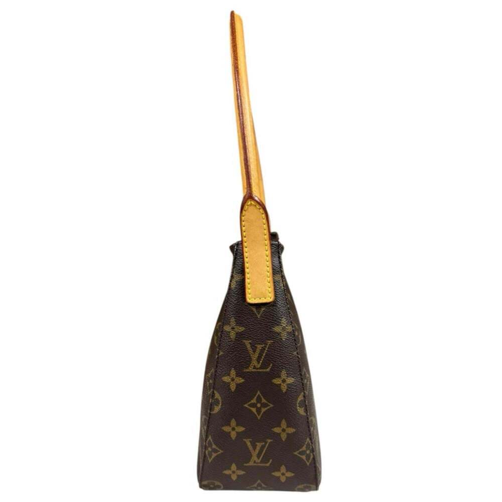 LOUIS VUITTON Authentic Brown Monogram Canvas Looping MM Shoulder Bag - Picture 4 of 12